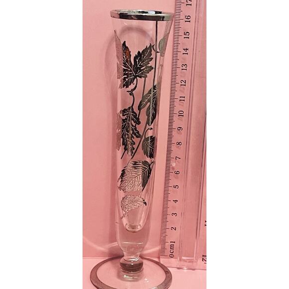 Vintage Silver City Sterling Bud Vase With Overlay Leaves Flanders 25th Edition - Picture 5 of 5